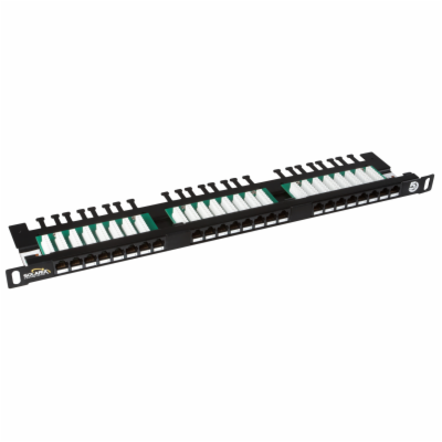 Solarix SX24HD-5E-UTP-BK 19" Patch panel Solarix 24xRJ45 ...