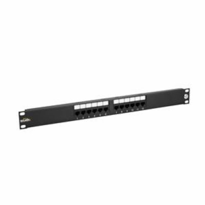 SOLARIX SX12-5E-UTP-BK Patch panel 12 x RJ45 CAT5E UTP 15...