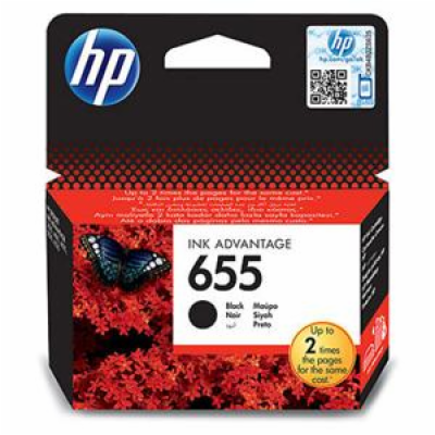 HP inkoustová kazeta 655 černá CZ109AE originál