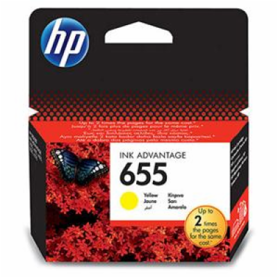 HP inkoustová kazeta 655 žlutá CZ112AE originál