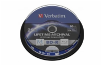 Verbatim BD-R 25GB 4x, M-Disc, printable, spindle, 10ks (43825)