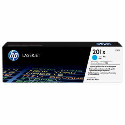 HP CF401X - originální Toner 201X pro CLJ M277, M252, (23...