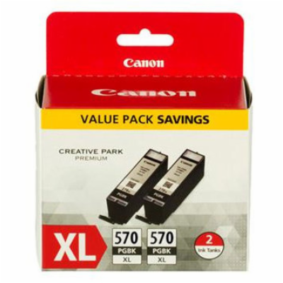 CANON CARTRIDGE PGI-570BK XL černá DOUBLE-PACK SEC pro PI...