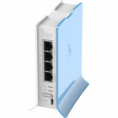 MikroTik hAP Lite (tower), 650MHz CPU, 32MB RAM, 4x LAN, ...