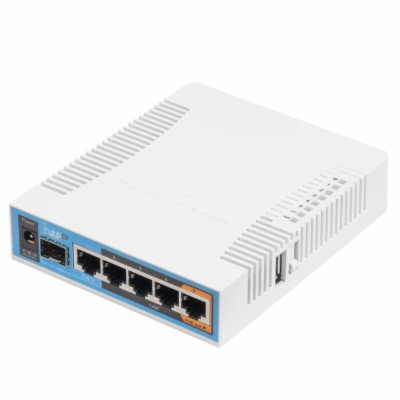 MikroTik hAP ac, 720MHz CPU, 128MB RAM, 5x LAN, 2.4+5GHz,...