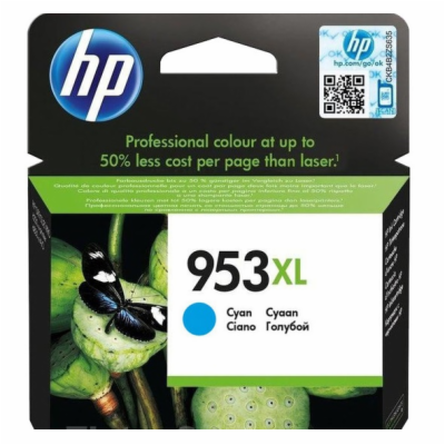 HP inkoustová kazeta 953XL azurová F6U16AE originál