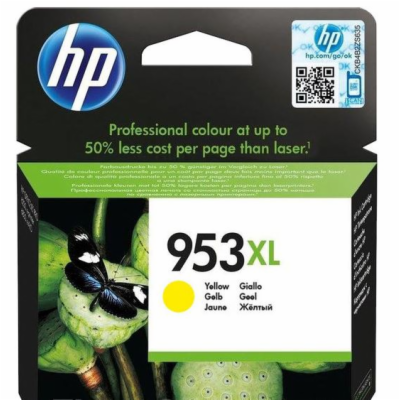 HP inkoustová kazeta 953XL žlutá F6U18AE originál