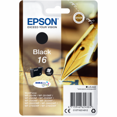 EPSON ink čer Singlepack "Pero" Black 16 DURABrite Ultra Ink