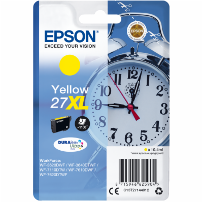 EPSON ink bar Singlepack "Budík" Yellow 27XL DURABrite Ul...