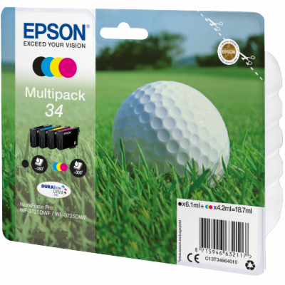 EPSON ink Multipack 4-colours "Golf" 34 DURABrite Ultra Ink