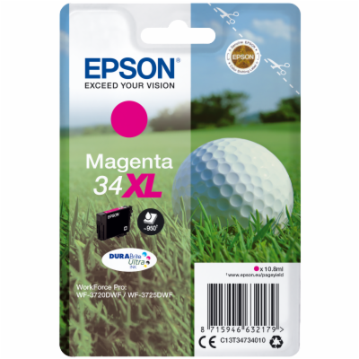 EPSON ink bar Singlepack "Golf" Magenta 34XL DURABrite Ul...