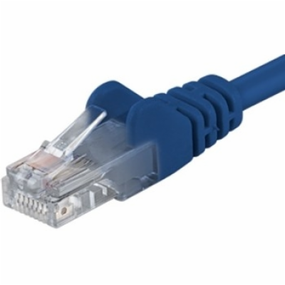 PremiumCord Patch kabel UTP RJ45-RJ45 CAT6 7m modrá