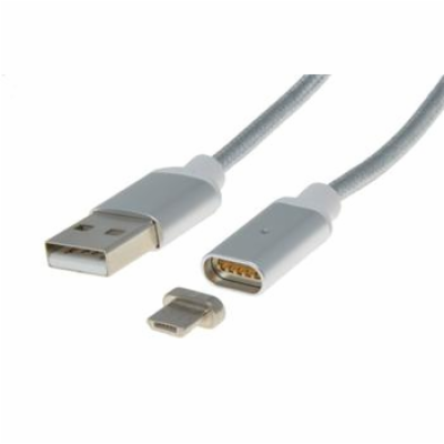 PremiumCord Magnetický micro USB 2.0, A-B nabíjecí a dato...