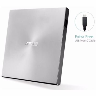 ASUS DVD ZenDrive SDRW-08U9M-U SILVER, External Slim DVD-...