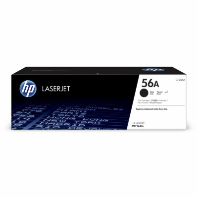 HP 56A Black LaserJet Toner Cartridge (7,400 pages)