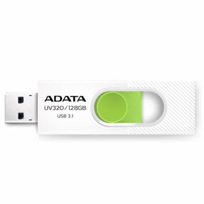 ADATA Flash disk UV320 32GB / USB 3.1 / bílo-zelená