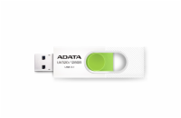 ADATA Flash Disk 128GB UV320, USB 3.1 Dash Drive, bílá/zelená