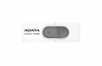 ADATA Flash Disk 32GB UV220, USB 2.0 Dash Drive, bílá/šedá