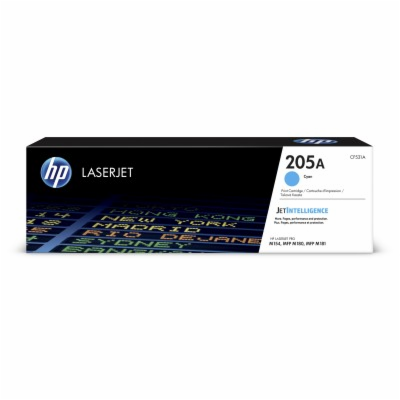 HP 205A Cyan Original LaserJet Toner Cartridge (900 pages)