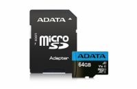 Adata/micro SD/64GB/UHS-I U1 / Class 10/+ Adaptér