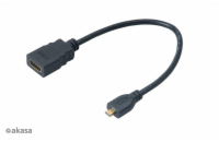 AKASA kabel adaptér HDMI na micro HDMI, 25cm