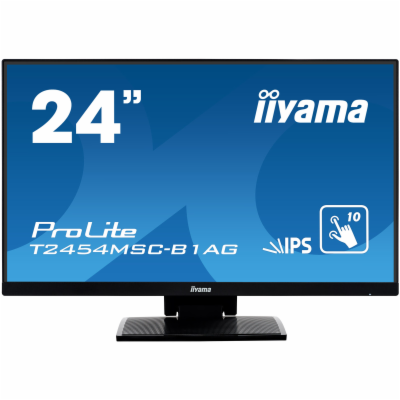 24" iiyama T2454MSC-B1AG - IPS,FullHD,5ms,250cd/m2, 1000:...