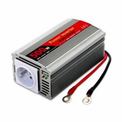 EUROCASE měnič napětí AC/DC 12V/230V/ 500W/ USB