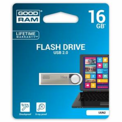 GOODRAM Flash Disk UUN2 16GB USB 2.0 stříbrná