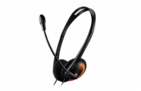 CANYON headset HS-01, stylový a komfortní s ovladačem hlasitosti, 2x 3,5mm jack