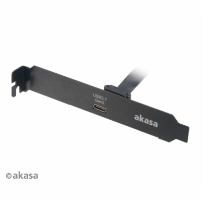 AKASA adaptér MB interní, USB 3.1, PCI závorka s Type-C k...