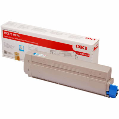 OKI 45862816 - originální OKI Cyan toner do MC873 (10.000...