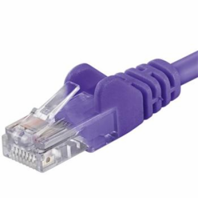 PREMIUMCORD Patch kabel UTP RJ45-RJ45 CAT5e 0.25m fialová