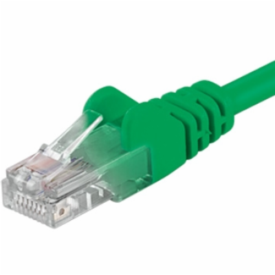 PREMIUMCORD Patch kabel UTP RJ45-RJ45 CAT5e 1.5m zelená