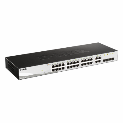 D-Link DGS-1210-24 28-port Gigabit Smart Switch, 24x GbE,...