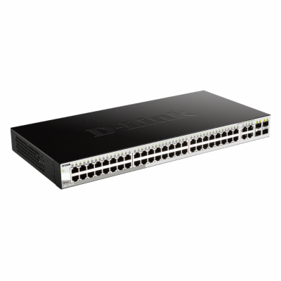 D-Link DGS-1210-48 52-port Gigabit Smart Switch, 48x GbE,...