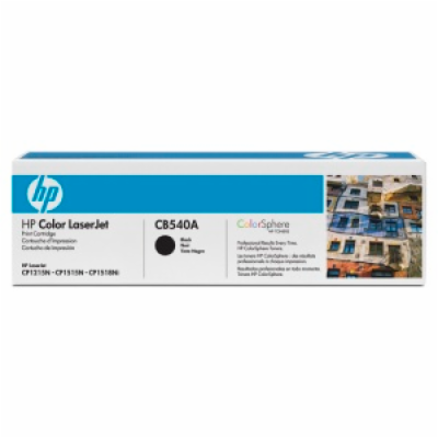 HP 125A Black LJ Toner Cart, CB540A (2,200 pages)