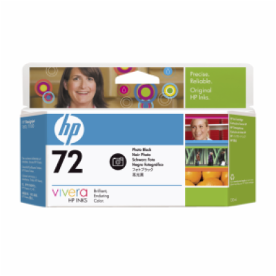 HP 72 Black photografic DJ Ink Cart, 130 ml, C9370A