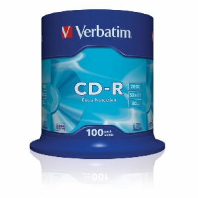 VERBATIM CD-R(100-Pack)Spindle/EP/DL/52x/700MB