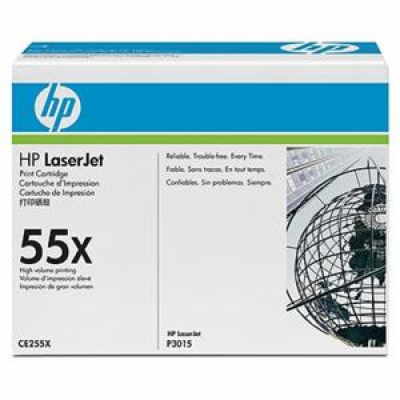 HP 55X Black LJ Toner Cart, CE255X (12,500 pages)