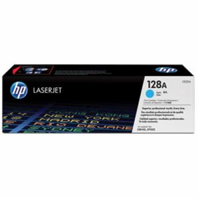 HP 128A Cyan LJ Toner Cart, CE321A (1,300 pages)