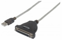 MANHATTAN Kabel / převodník USB - paralelní port 1,8m (USB AM / DB25F, IEEE1284)