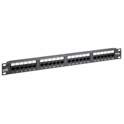 Solarix SX24-6-UTP-BK 19" Patch panel Solarix 24 x RJ45 C...