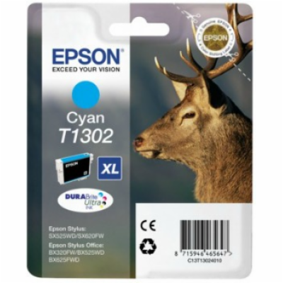 Epson inkoustová náplň/ T1302/ Singlepack DURABrite Ultra...