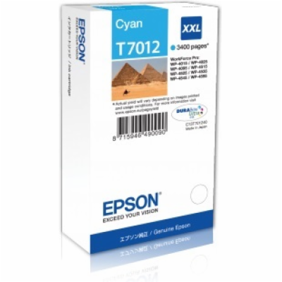 EPSON Ink bar WorkForce-4000/4500 - Cyan XXL - 3400str. (...