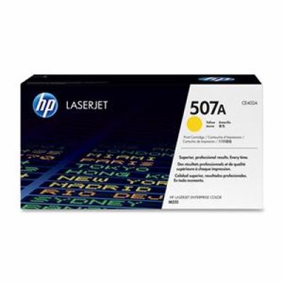 HP 507A Yellow LJ Toner Cart, CE402A (6,000 pages)