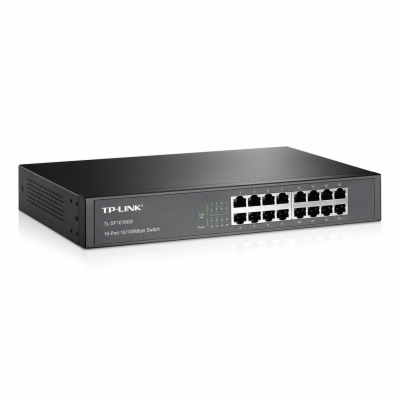 TP-Link TL-SF1016DS, 16x 10/100Mb/s RJ45, fanless