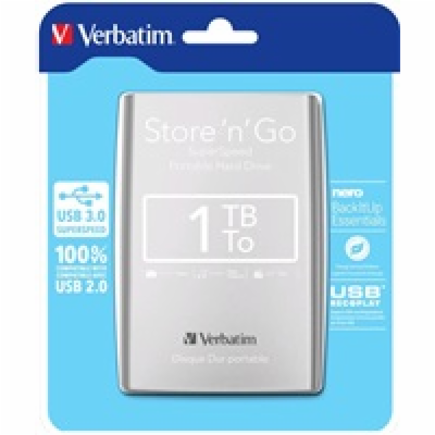 VERBATIM HDD/ Store  n  Go/ 1TB/ Externí 2,5"/ USB 3.0/ s...