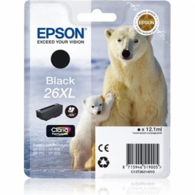 EPSON cartridge T2621 black (lední medvěd) XL