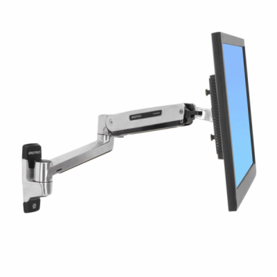 ERGOTRON LX Sit-Stand Wall Mount LCD Arm, Polished - flex...