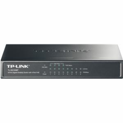 TP-Link switch TL-SG1008P (8xGbE, 4xPoE+, 64W, fanless)